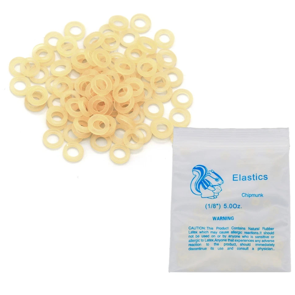 US Orthodontic 5.0Oz Elastics Braces Rubber Bands Latex Braces 1000/2000/3000Pcs