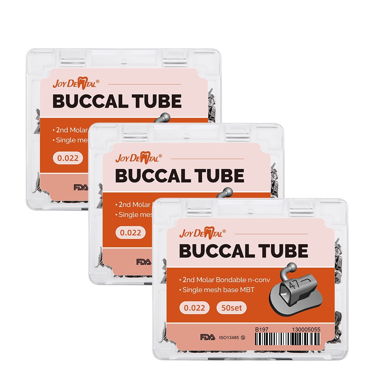 Dental Ortodoncia Tubos bucales de MBT 022 2do Molar Bondable Non-Convertible