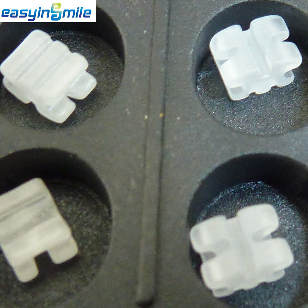 5Packs Dental Orthodontic MINI Ceramic Brackets Roth 022 3.4.5 Hook EASYINSMILE