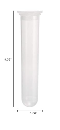 uxcell 50 Pcs 20ml Plastic Centrifuge Tubes with Snap Cap, Graduated