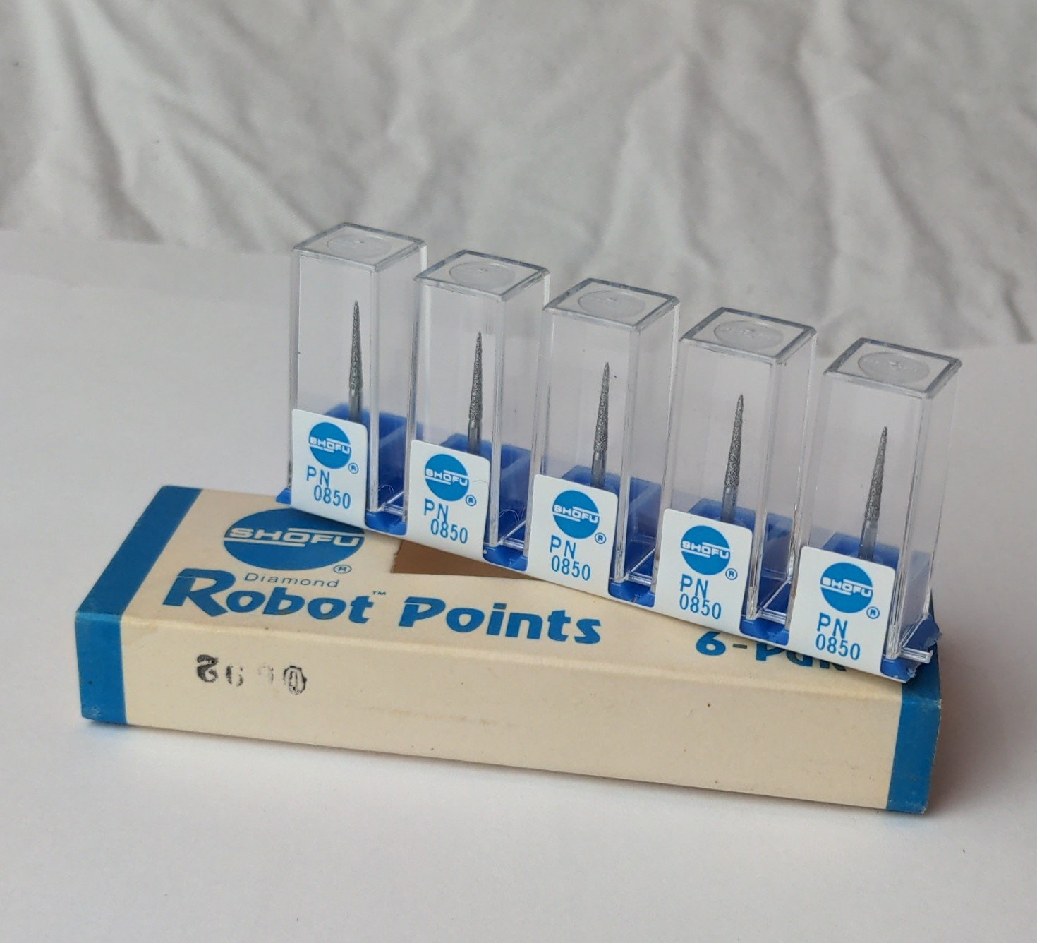 Shofu Robot Points Diamond Point HP Long Straight Shank PN 0850 ISO 016 (5 Pcs)