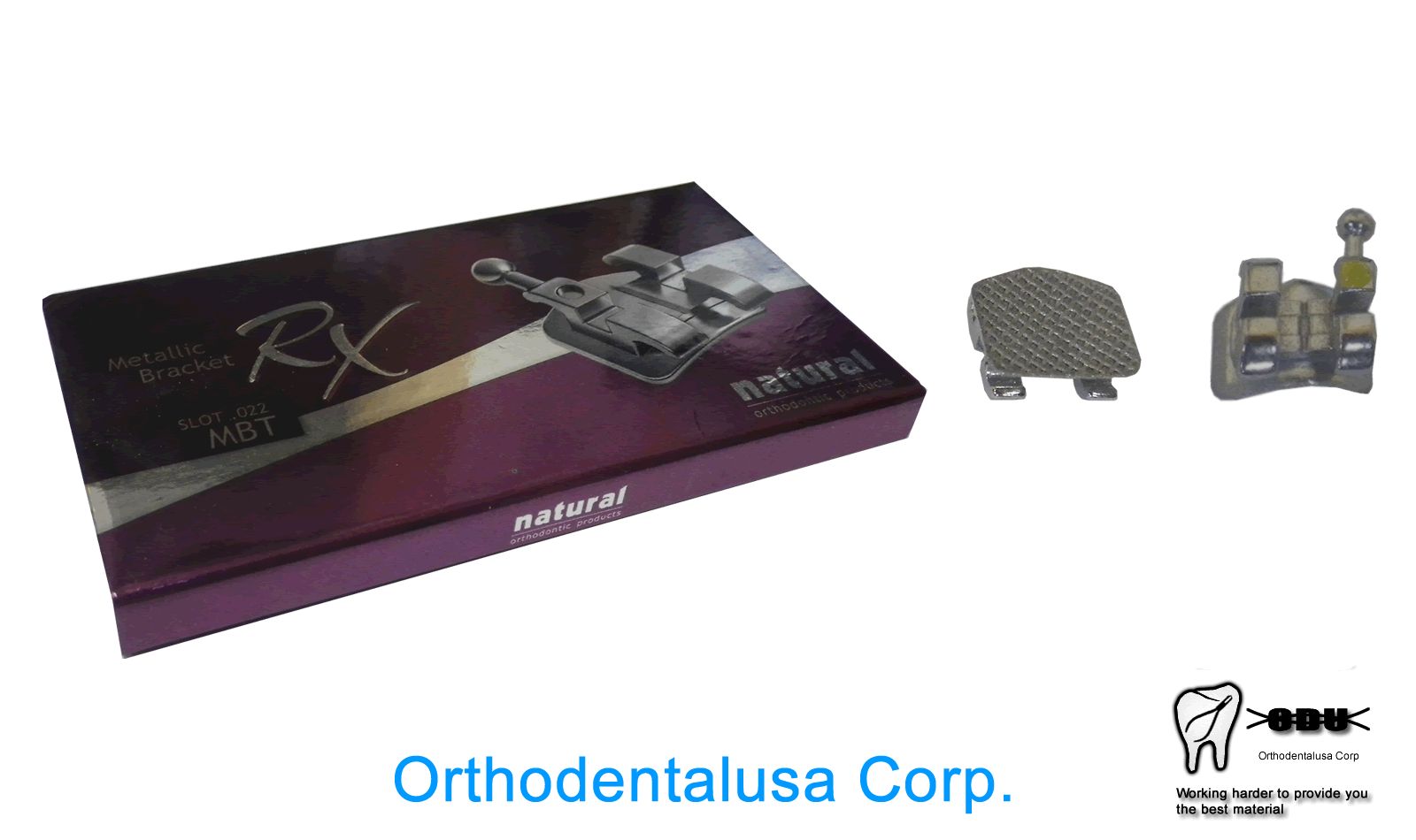 SET X 3 (60) ORTHODONTIC BRACKET MBT RX .022” W/H 3,4,5 MIM MICROETCHED MESH