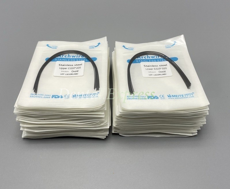 Dental S.S Orthodontic Arch Wire Stainless Steel Round Rectangular Ovoid Form