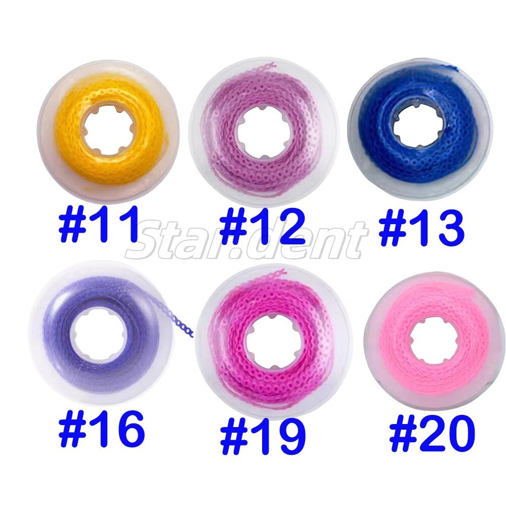 Dental Ortho Elastic Ultra Power Chain Rubber Braces Bands Long/Short/Continuous