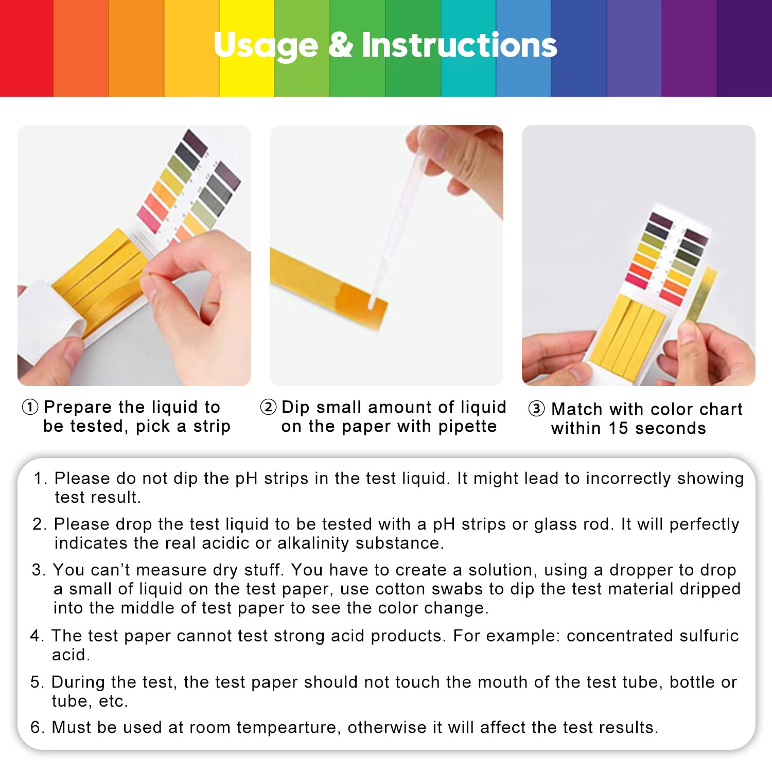 2 Pack Ph Test Strips 160 Strips Ph 1-14 Universal Litmus Test Paper…..