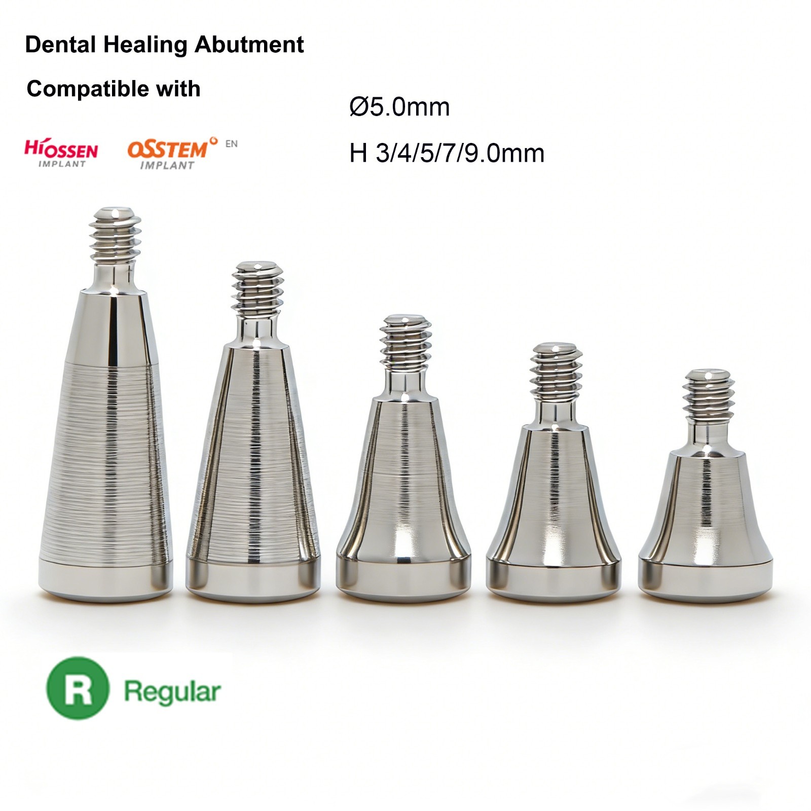 Titanium Osstem Hiossen Healing Abutment Cover Screw fits Mini & Regular Implant