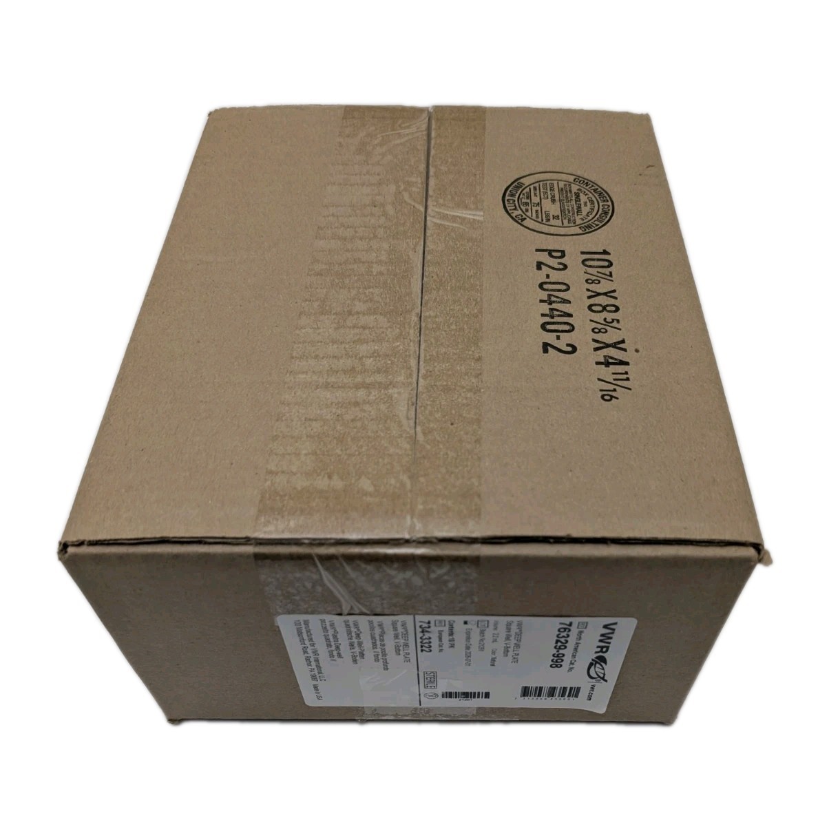 VWR Polypropylene 2.2mL Square Well V-Bottom Deep Well Plate 76329-998 (10/pk)
