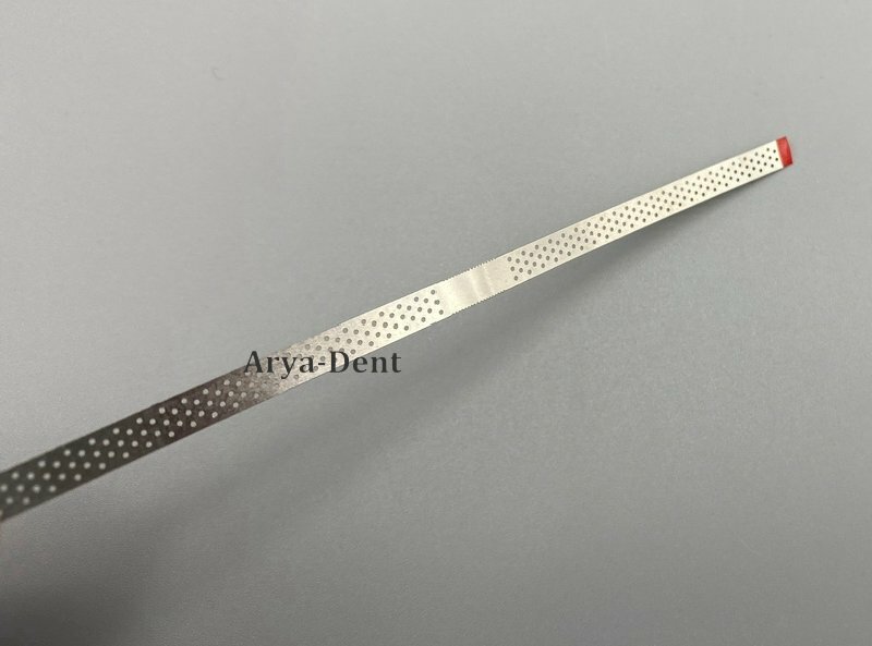Dental Metal Polishing Stick Polish Strips Single Side Diamond Sanding w holes