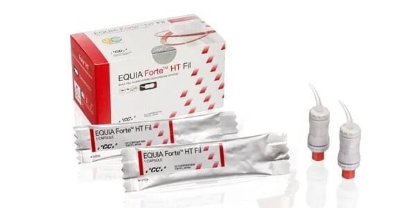 GC EQUIA Forte HT A2 50 Caps Bulk Fill Glass Hybrid Dental Restorative Fast Ship