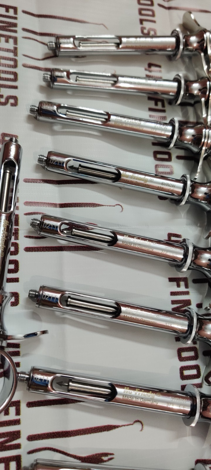 Hu-Friedy CW Style Dental Anesthetic Aspirating 1.8ml Syringe SYRCW Lot-of 10 PC