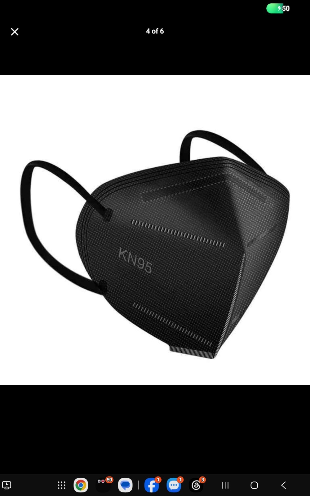 YUEN TAM KN95 MASK 25 COUNT (SLIM SIZE) BLACK
