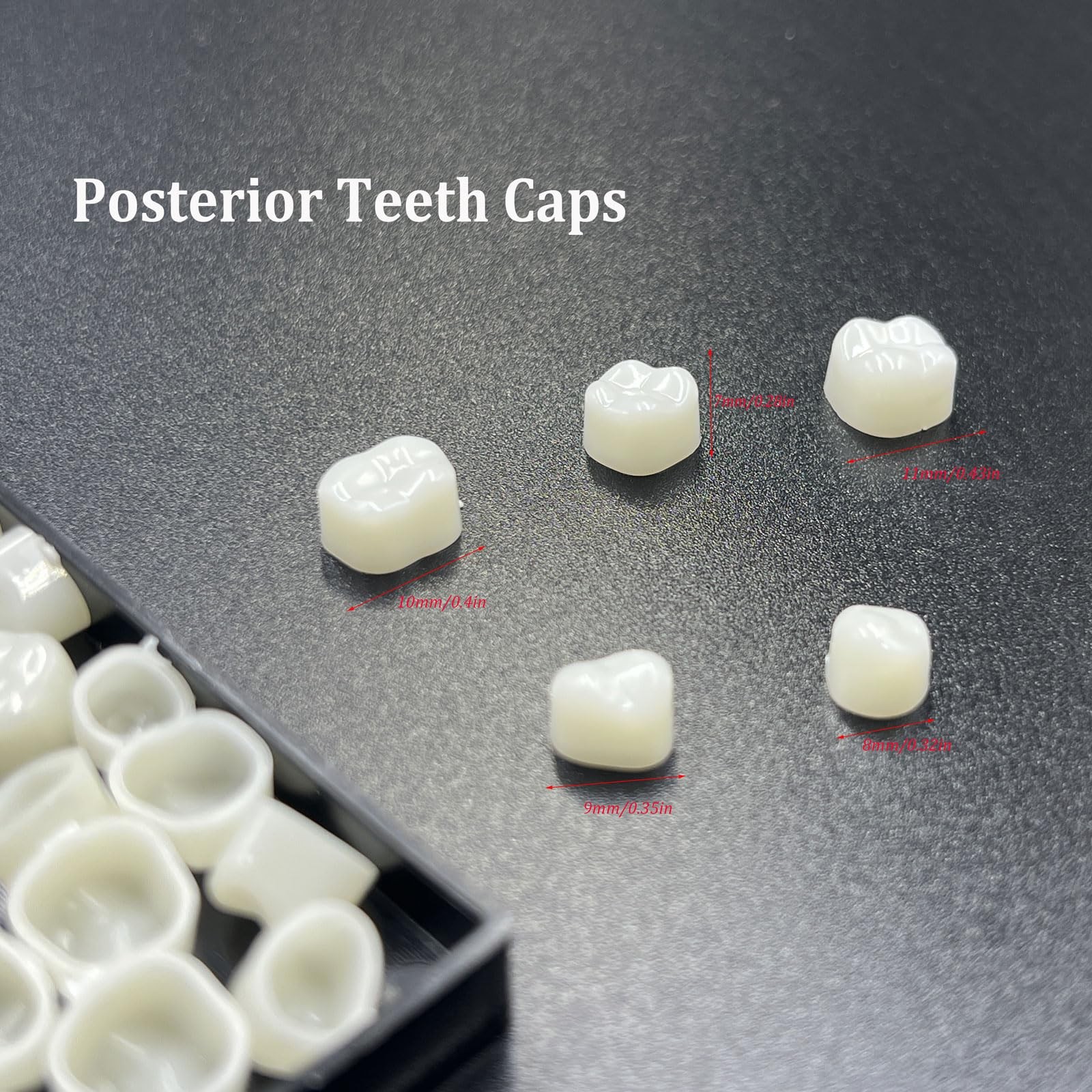 120 Pcs False Teeth Crown Repair Kit Dental Anterior 1 Count (Pack of 120)