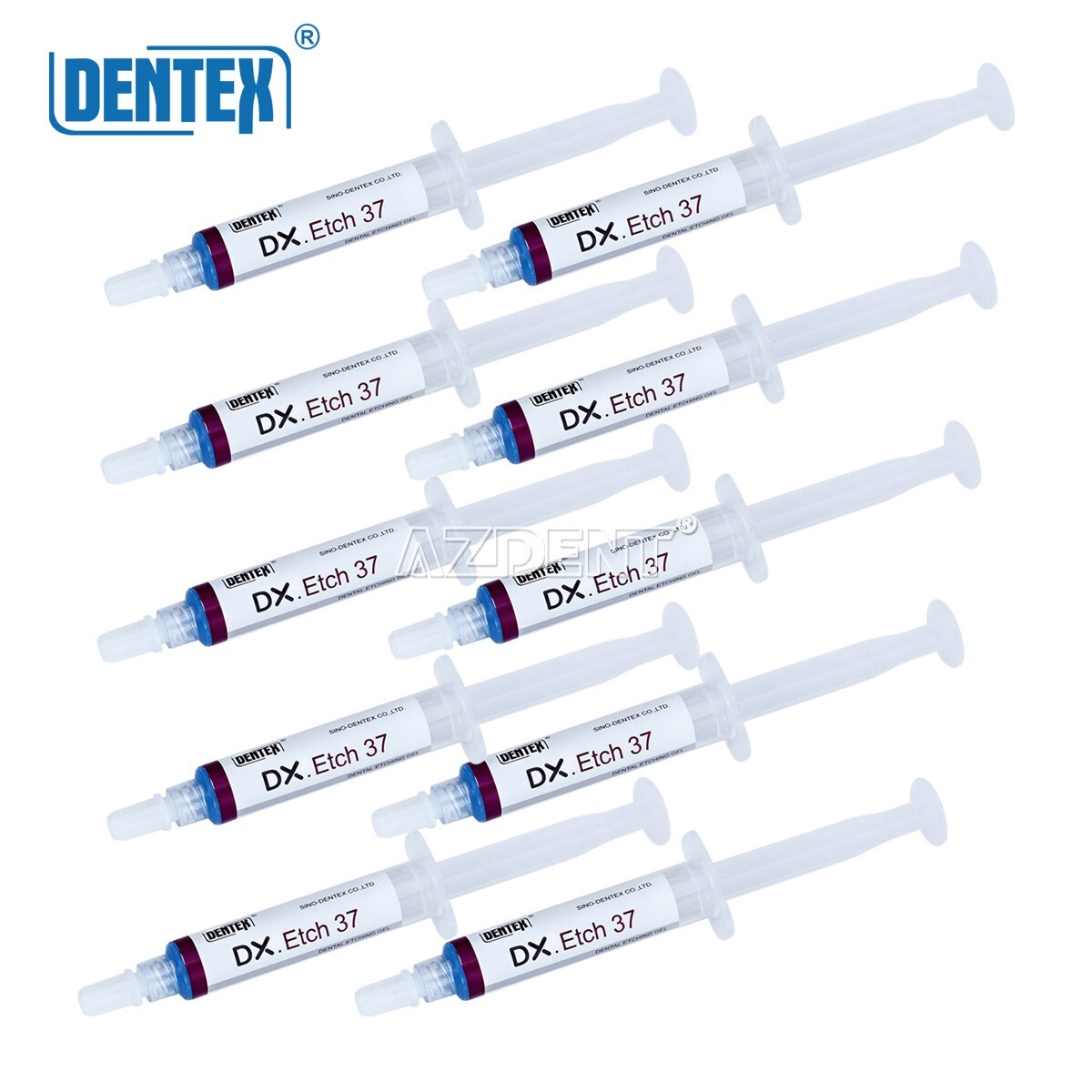3x Dentex Dental Etching Gel 37% Acid Etchant Gel 5ml/syringe