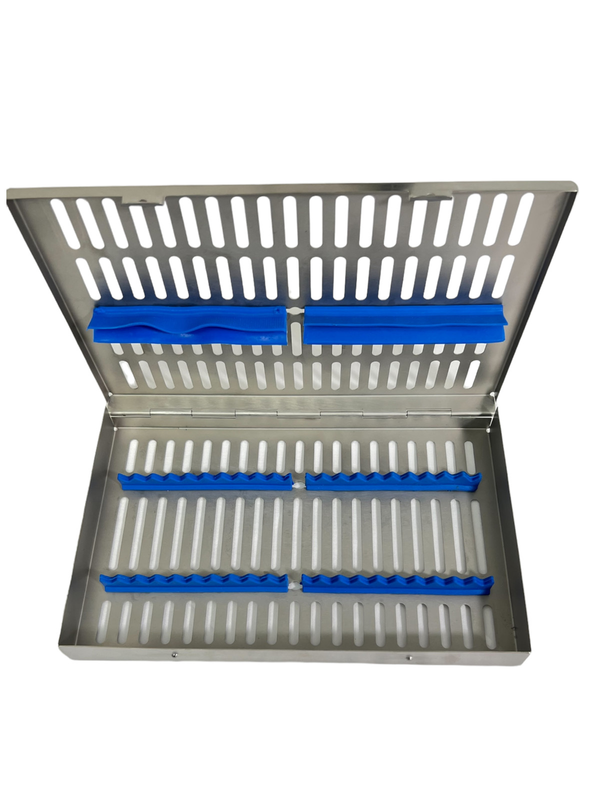 Large Sterilization Cassette for 20 Instruments with Blue Silicone Inserts (1pc)