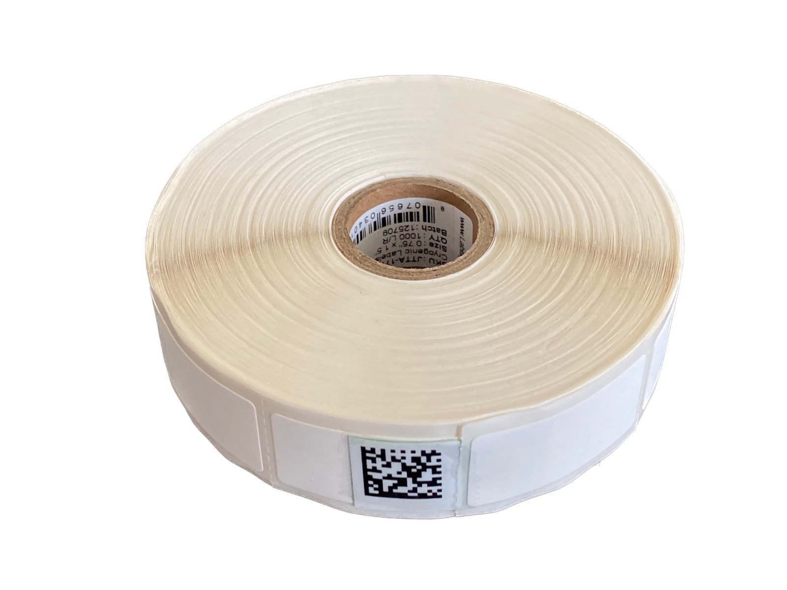 LABTAG Thermal Transfer Cryogenic Barcode Labels 0.75” x 1.25” JTTA-177C1-1WH