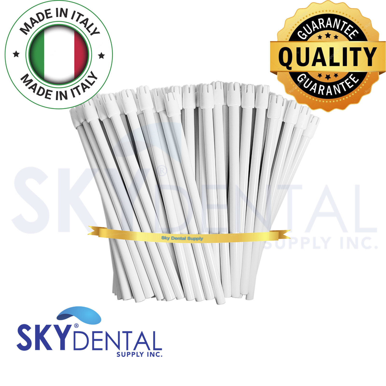 Dental Saliva Ejectors Suction Ejector White white tips Made in Italy up to 4500