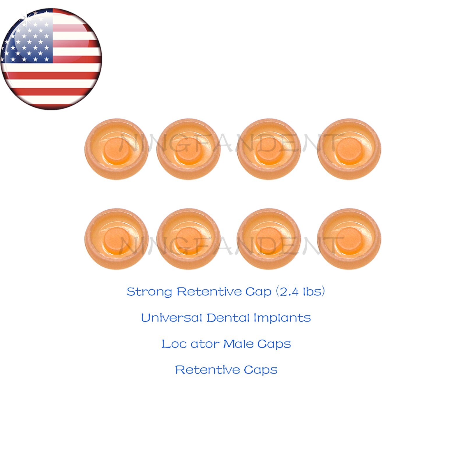 US Implant Locator Abutment & Retention Caps For Hiossen ET III Mini/Standard