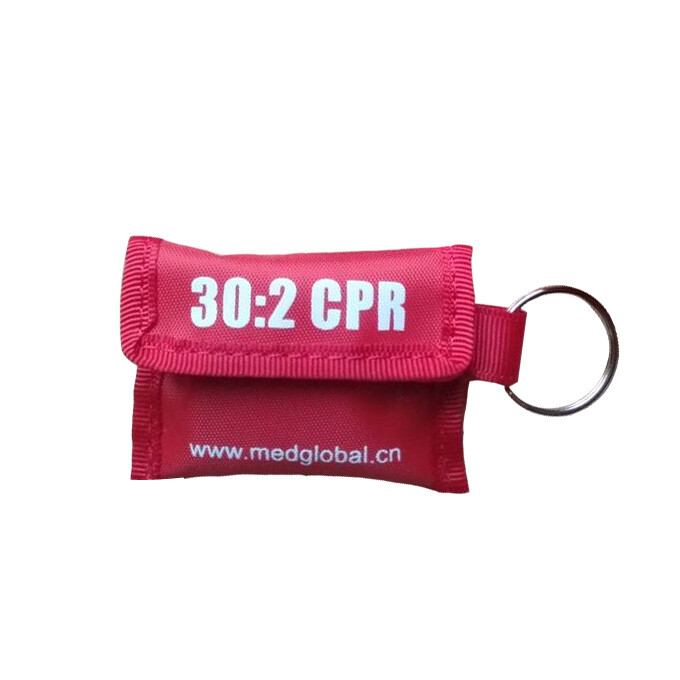 10 pcs New 30:2 CPR Mask Face Shield With Keychain-One-way Valve For First Aid