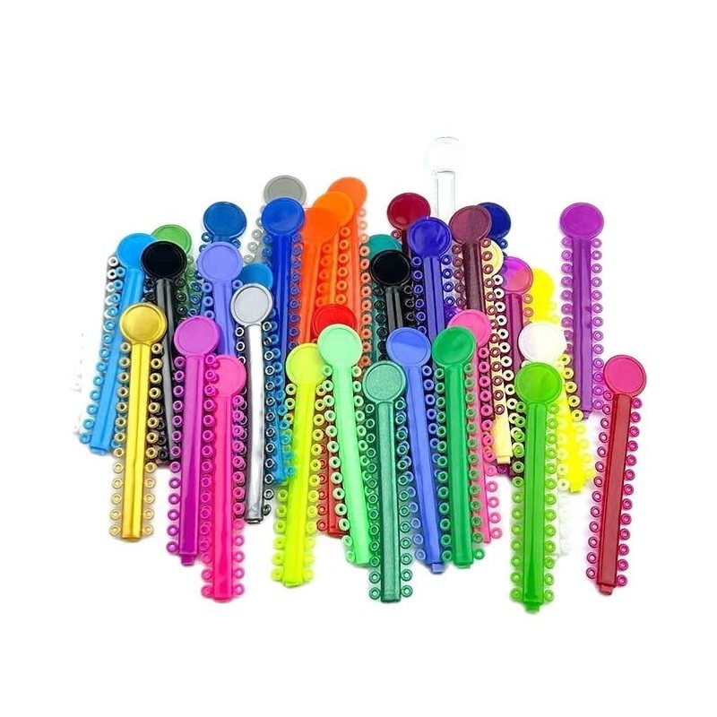 1040Pcs Dental Orthodontic Ligature Ties Elastic Rubber Bands For Bracket Brace