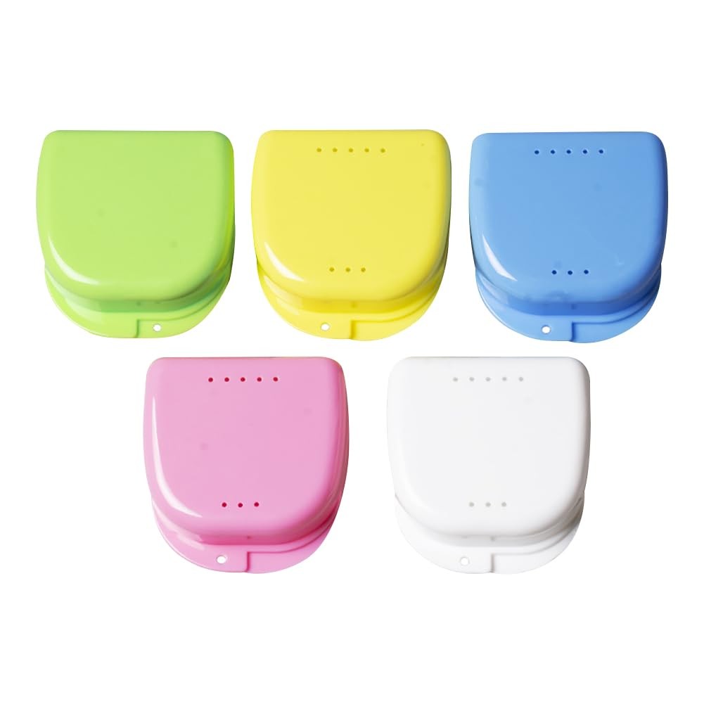 GSHLLO 5 Pcs Portable Breathable 8 x 7.8 x 2.6 cm(L x W x H), Multicolor