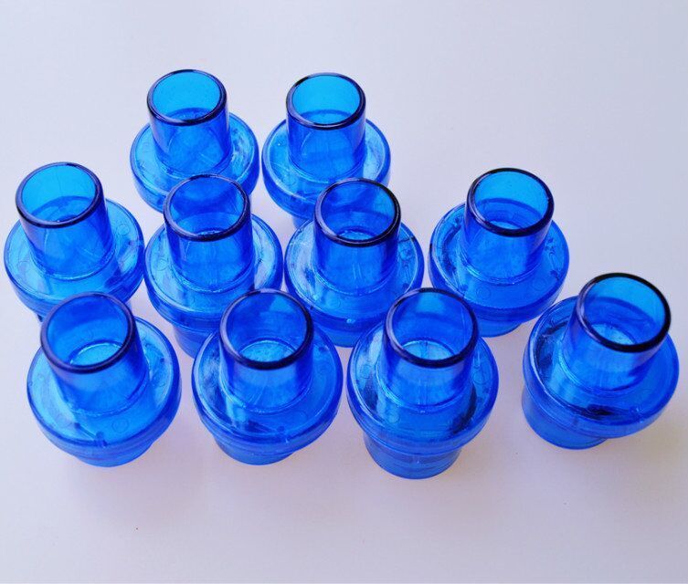 200 pcs 22mm Oxygen Inlet Pocket CPR Mask One-Way Valve Mouthpiece Resuscitator