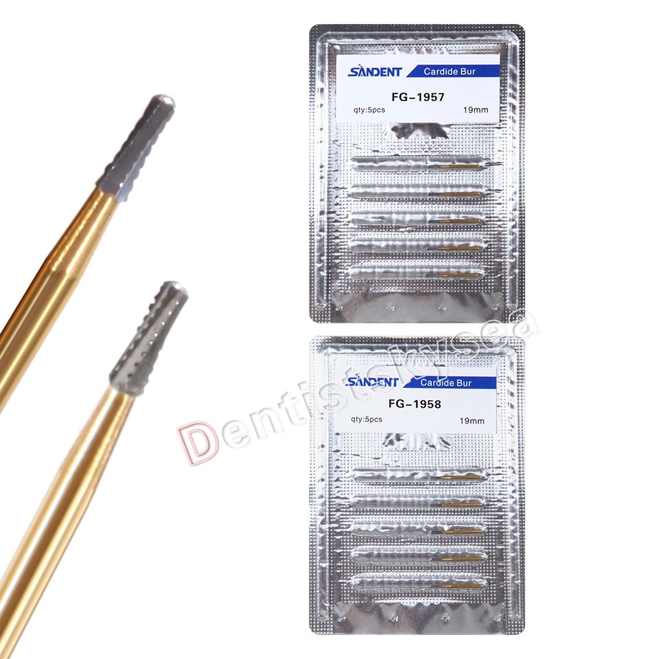FG-1957/FG-1958 High Speed Dental Tungsten Steel Carbide Crown Metal Cutting Bur