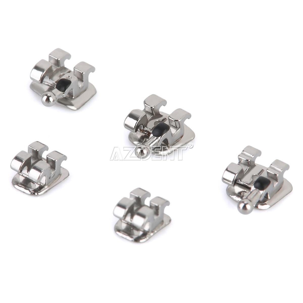 10 Packs AZDENT Dental Orthodontic Bracket Braces Mini MBT 022 Hooks 3-4-5
