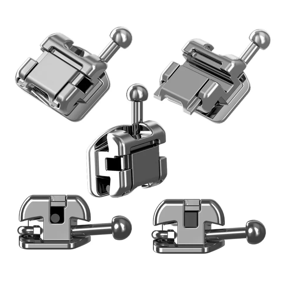 Orthodontic Self Ligating Brackets Mini Metal Braces Roth MBT 022 345H DAMON Q
