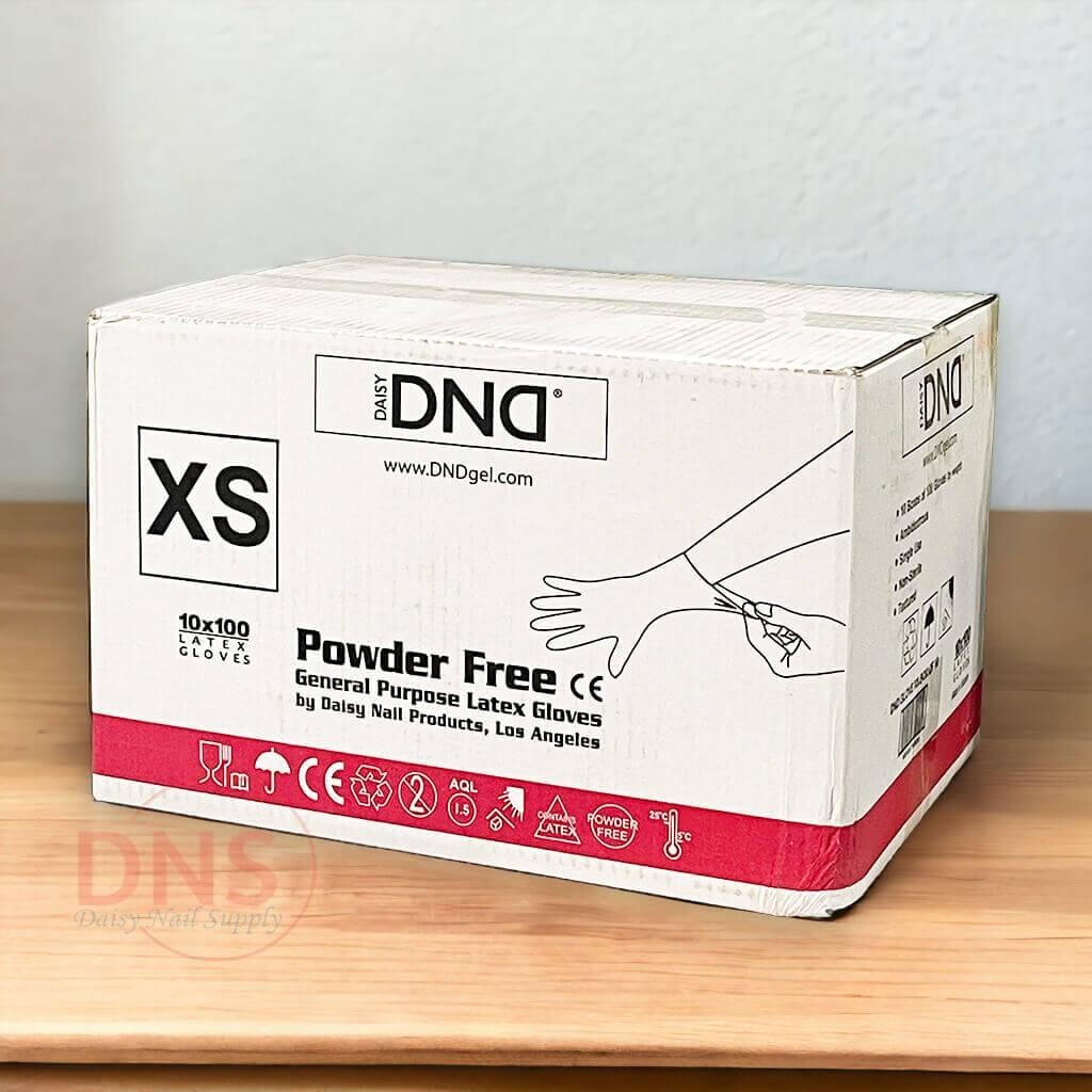1000Pcs DND Latex Gloves Safe-Guard High Quality Powder Free Vinyl Glove Size XS