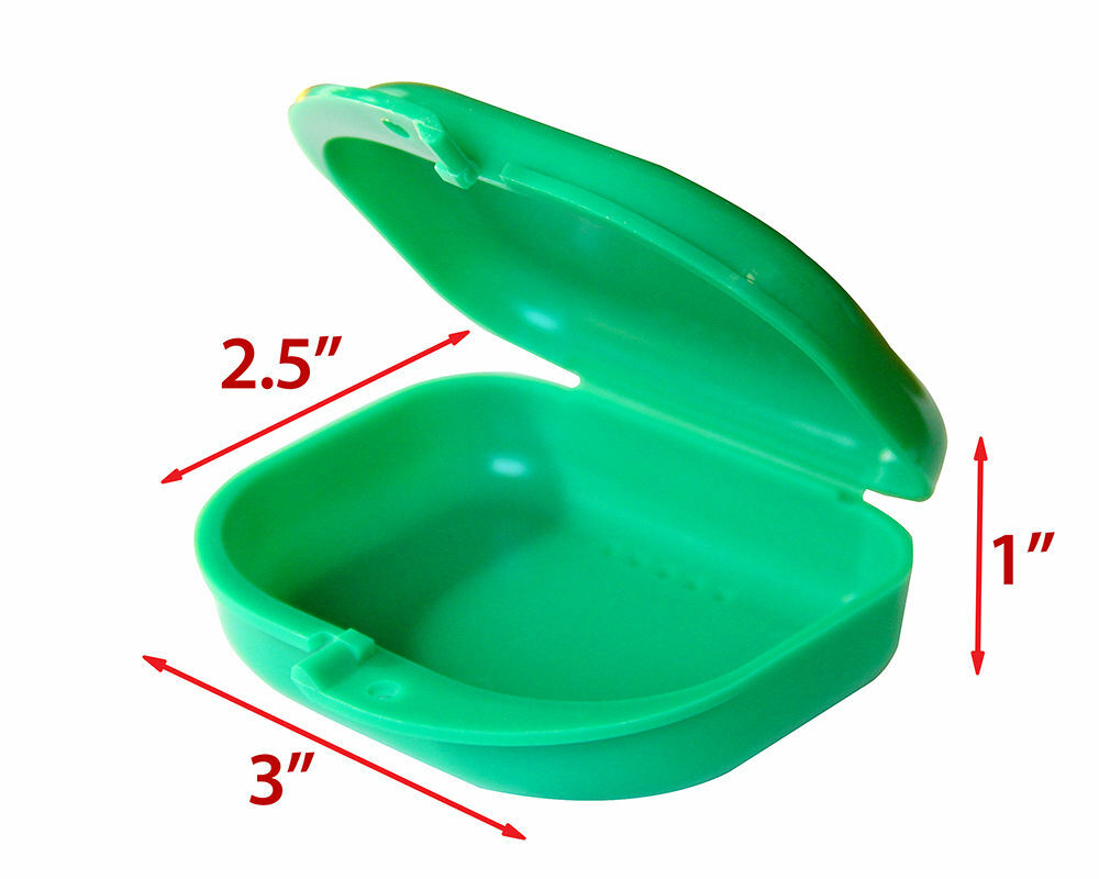 Teeth Dental Orthodontic Retainer Case Box Denture Sport Mouth Guard Storage