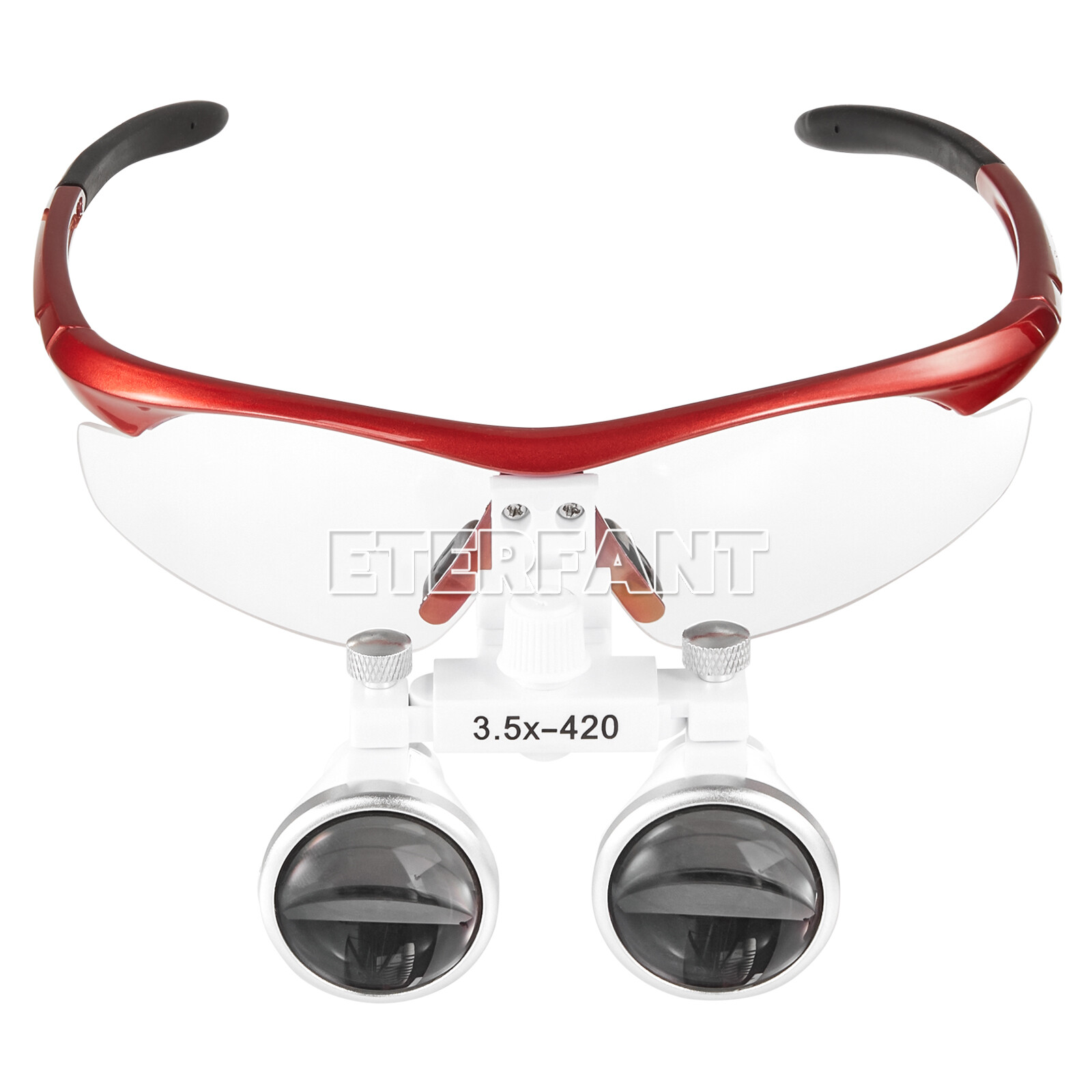 ETERFANT 3.5X Dental Surgical Binocular Loupes Glass Optical Lens Magnifier Red