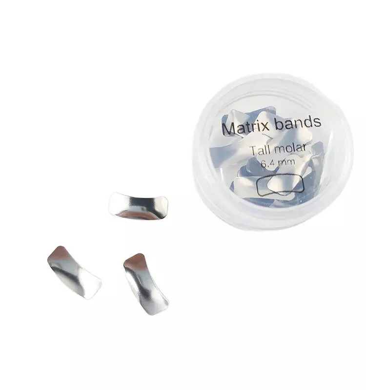 50 Pcs/Box Dental Metal Matrices Bicuspid/Refill/Matrix Bands Resin Ring Refill