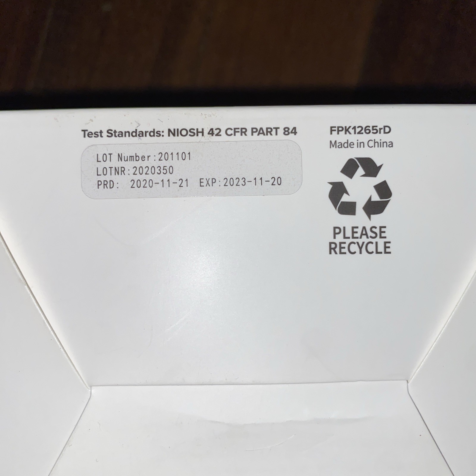 FLTR NIOSH Certified 20 pieces N95 Pure Protection Respirator Face Masks