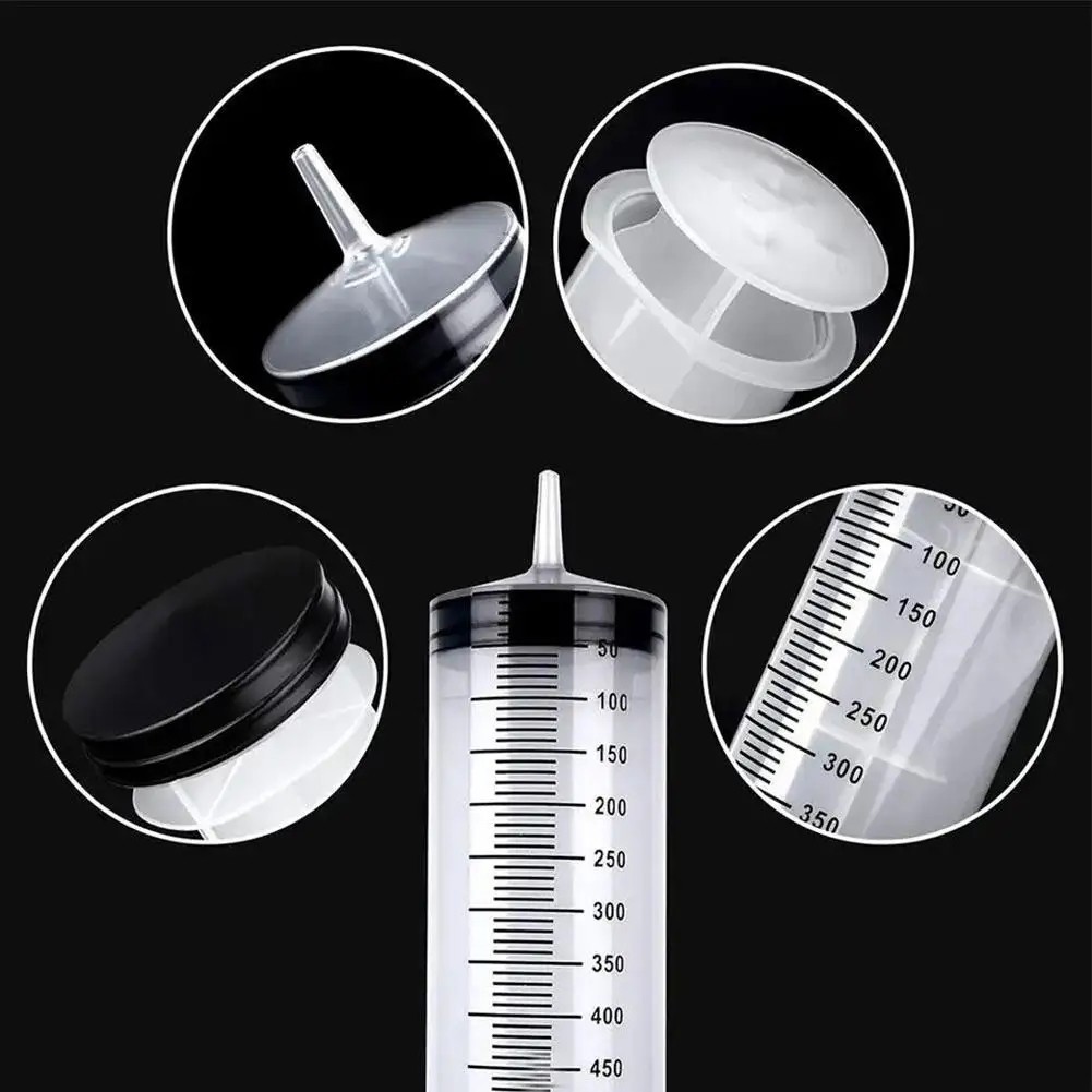 100ml 300ml 500ml Large Capacity Syringe with Hose Oil Pump Pet Feeding Measure