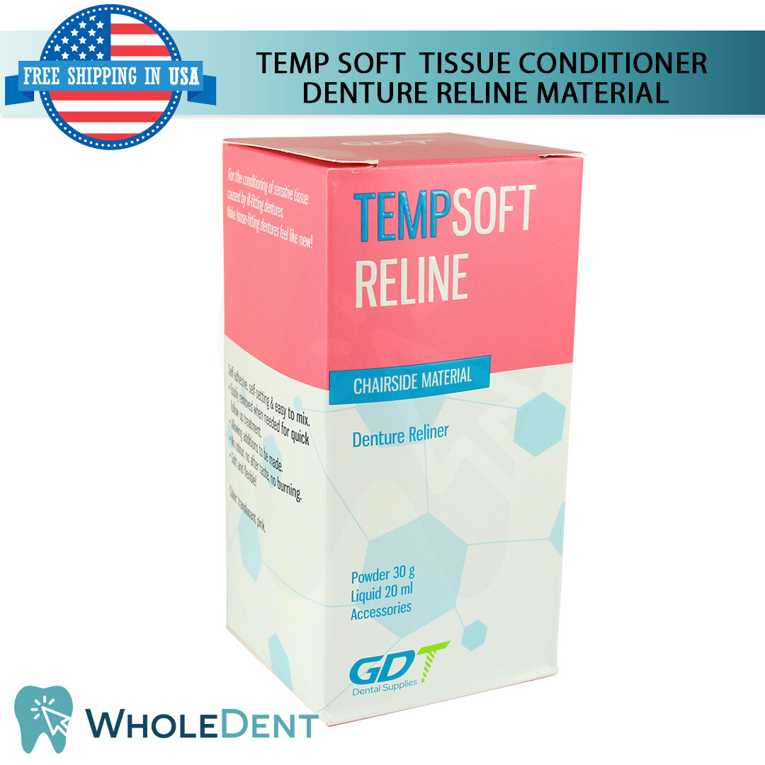 Self Curing Resin For Temp Soft Reline Home Use Kit DIY Denture Temporal Renew