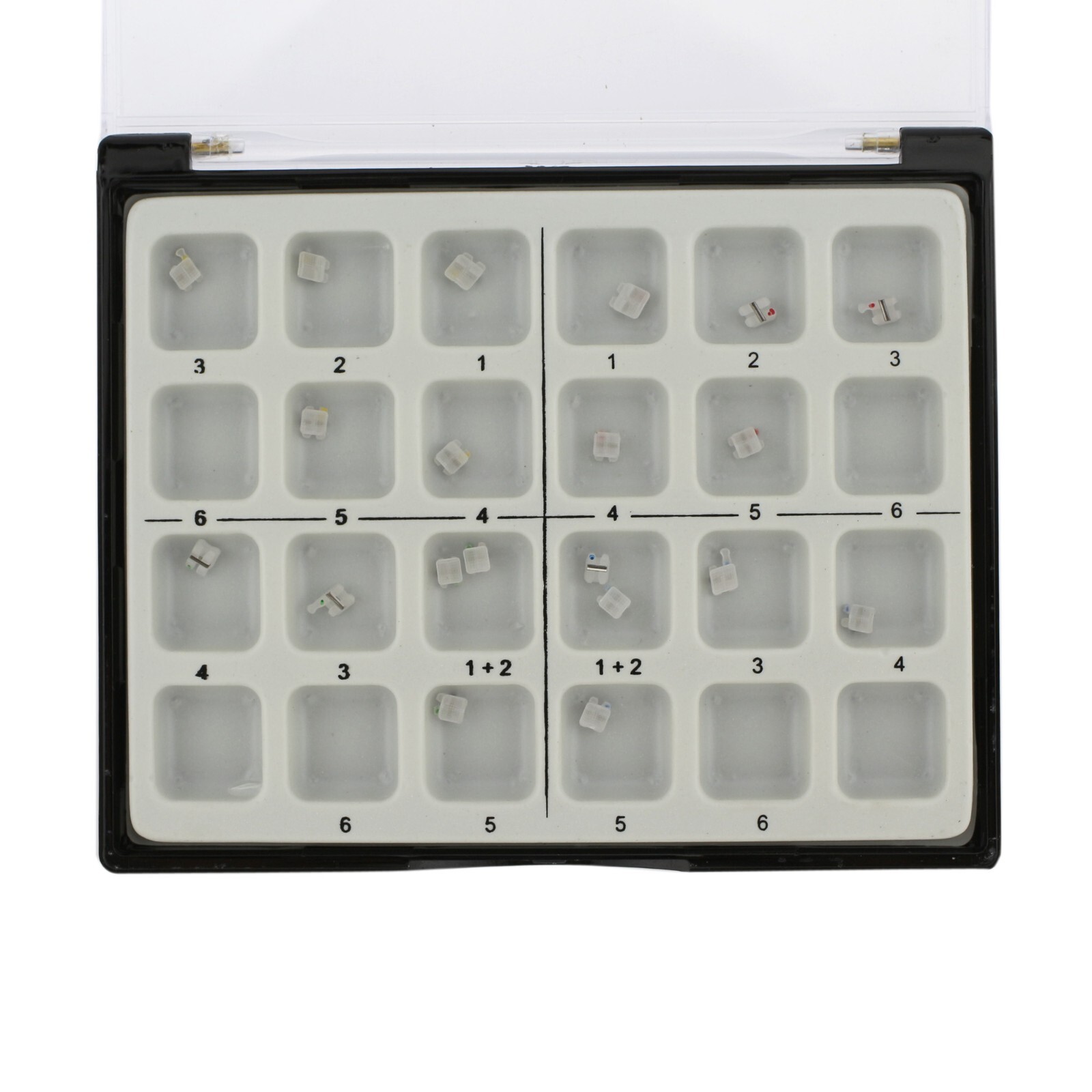 Orthodontic Roth 018/022 Metal Slot Ceramic Bracket 5-5 3M Clarity Aesthetic