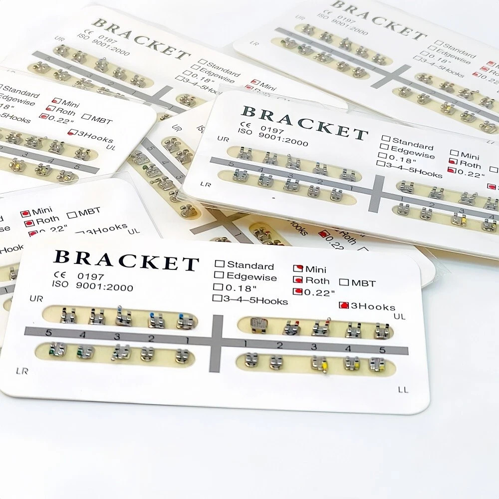Dental Orthodontic Metal Bracket Braces Edgewise Roth/Mini/Standard 018/022 Slot