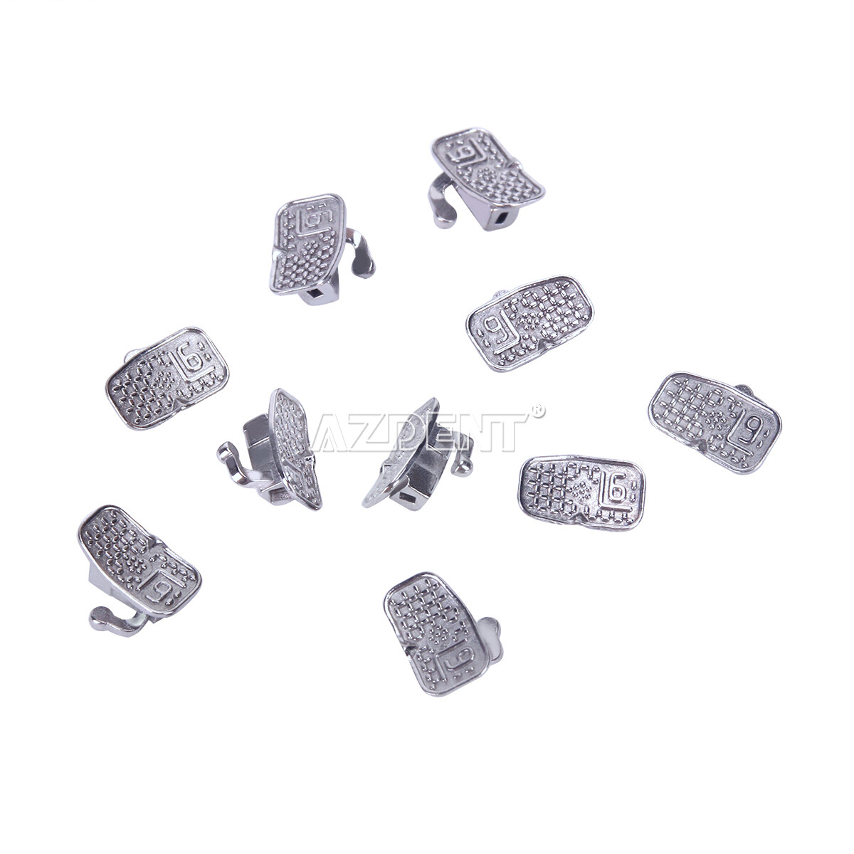 Dental Orthodontic Buccal Tubes 1st 2nd Molar Tube Roth MBT 022 Bondable AZDENT