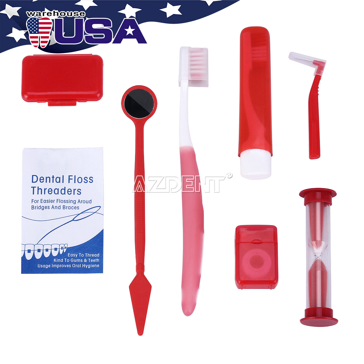 20 Kit AZ Dental Orthodontic Oral Care Kit Hygiene Clean Tools Teeth Whitening