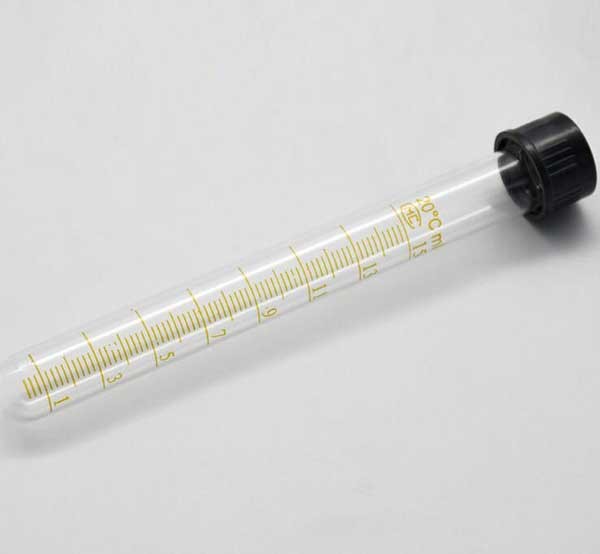 Round-bottomed Glass Tubes Chemistry Laboratory Sample Container with Cap Scale