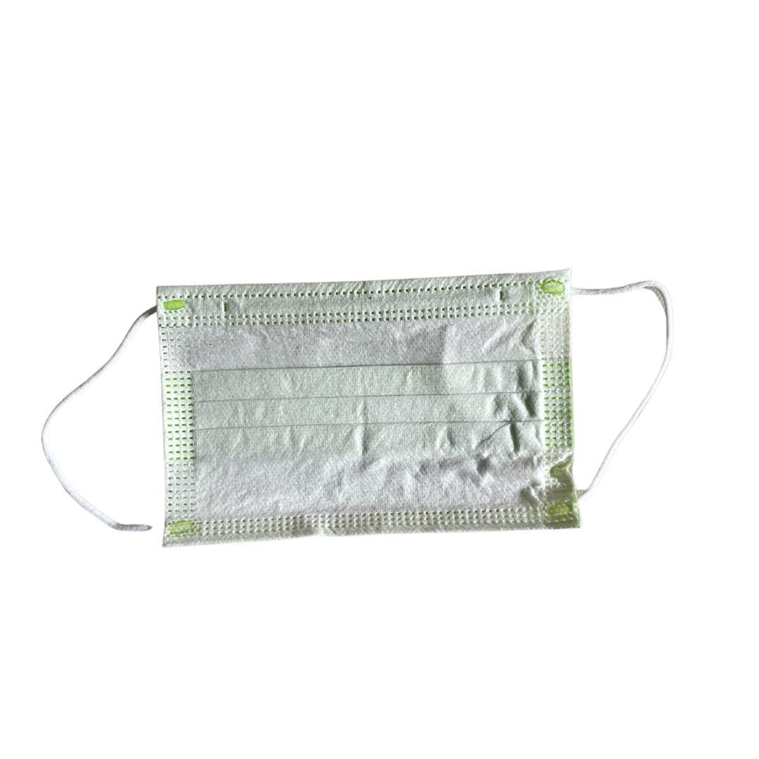 50 PCS Kids Disposable & Comfortable Protective 3Ply Light Green Face Mask