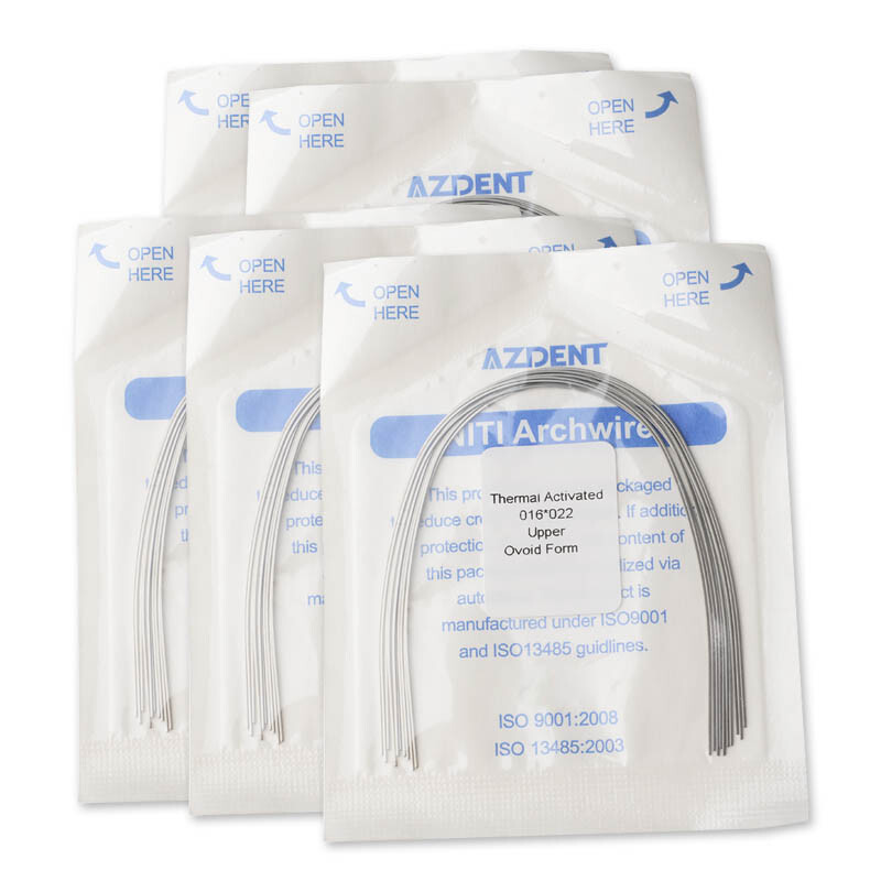 AZDENT Dental Orthodontic Heat Thermal Activated Niti Rectangular Arch Wires