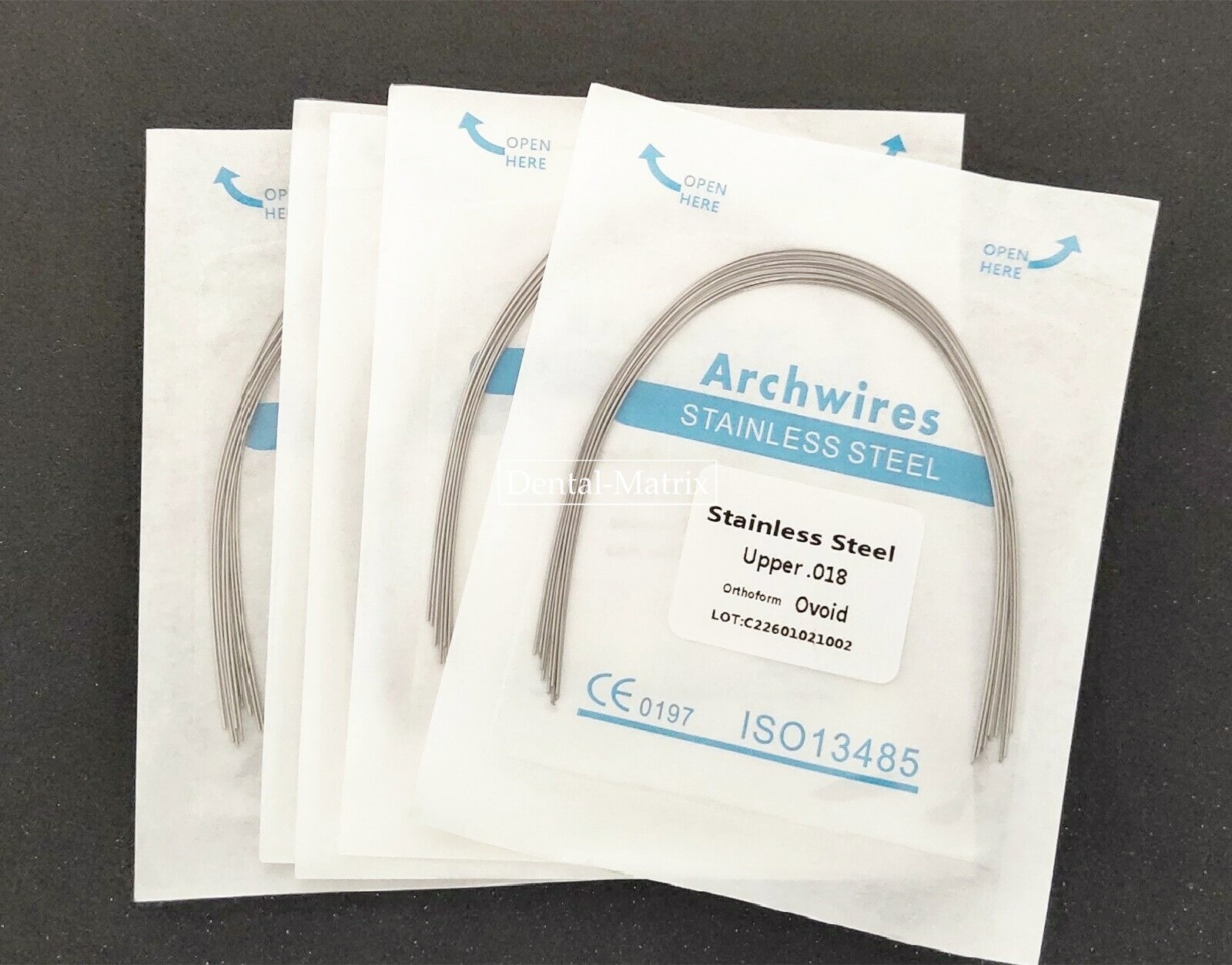 100 Pcs Dental Ortho S.S Arch Wire Round Rectangular Stainless Steel Wires Ovoid