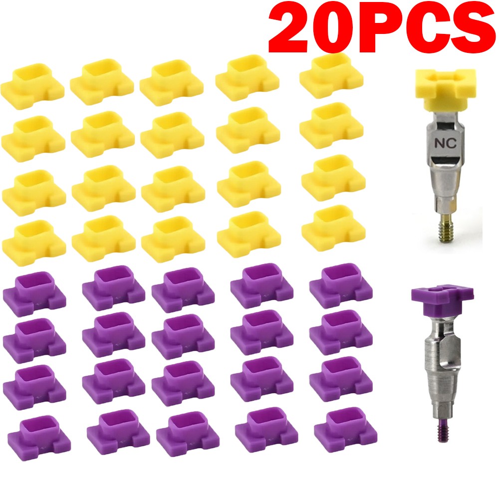 20Pcs Dental ITI Snap Caps Closed Tray Coping Impression Fit Straumann RC/NC