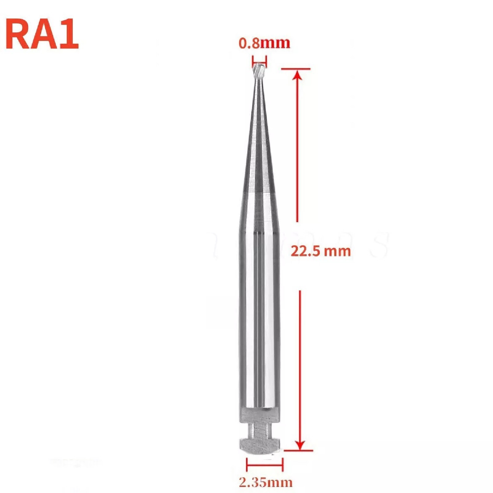 1-10 packs Burr Dental Round Latch Carbide Bur 22.5mm RA 1 For Slow handpiece u