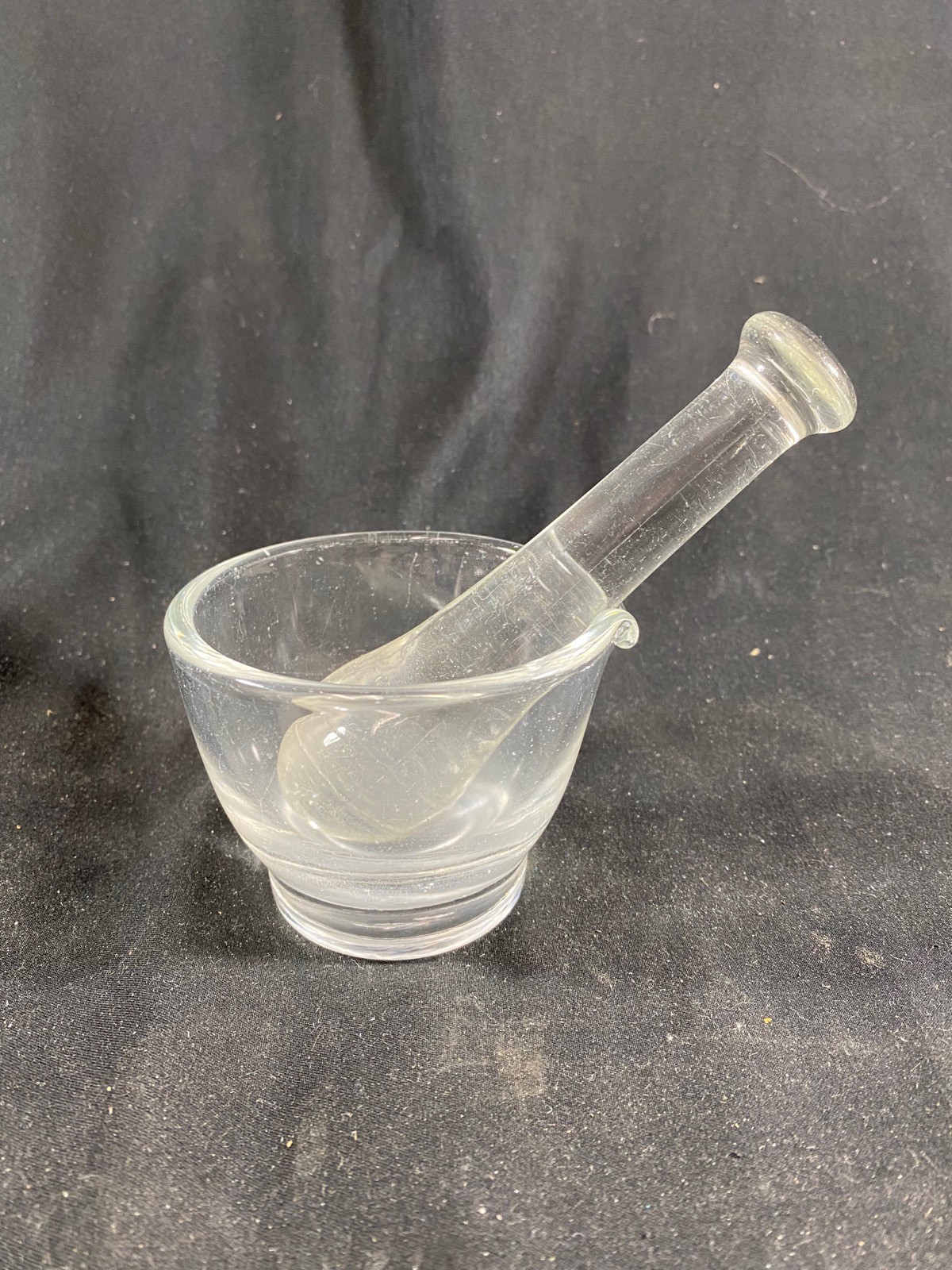 Laboratory Glass 2oz. 82mm OD x 65mm H Mortar 135mm Pestle Set