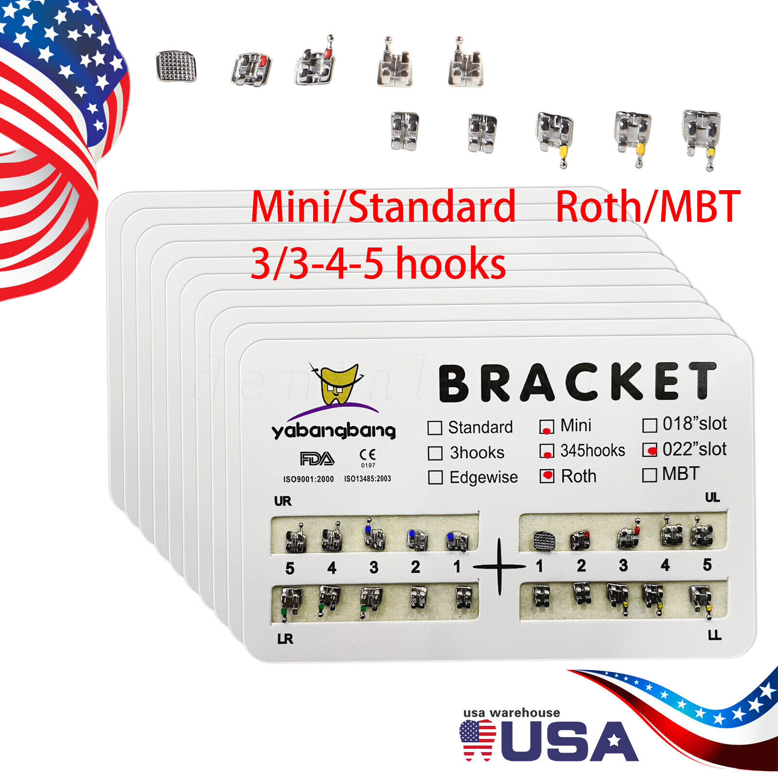 Dental Orthodontics Brackets Braces /Supper Elastic Niti Round Arch Wires OR