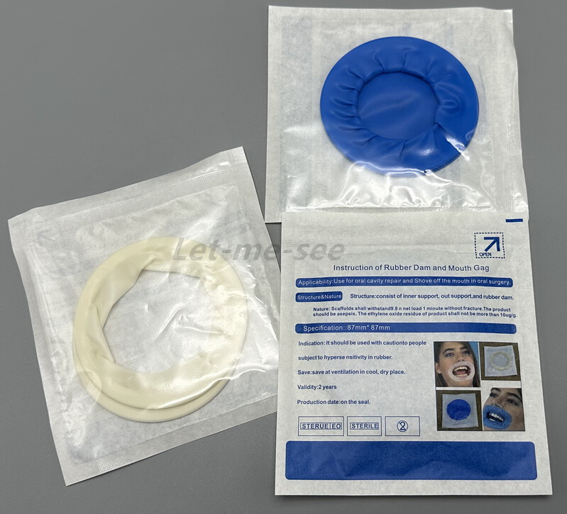 10Pcs Disposable Sterile Rubber Dam Dental Cheek Lip Retractor Opener Latex Free