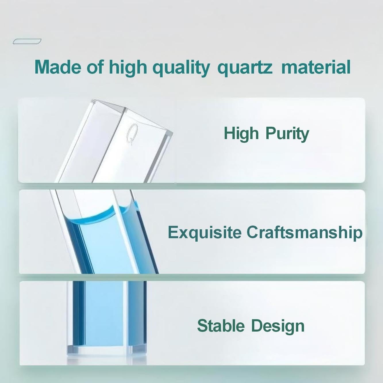 Quartz Cuvette Set: 2 x 10 mm, 3.5 ml, 190-2500 nm for Accurate Analysis