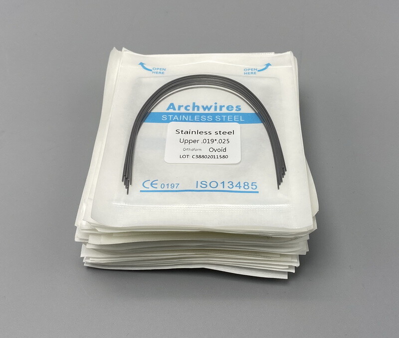 Dental S.S Orthodontic Arch Wire Stainless Steel Round Rectangular Natural Form